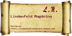 Lindenfeld Magdolna névjegykártya